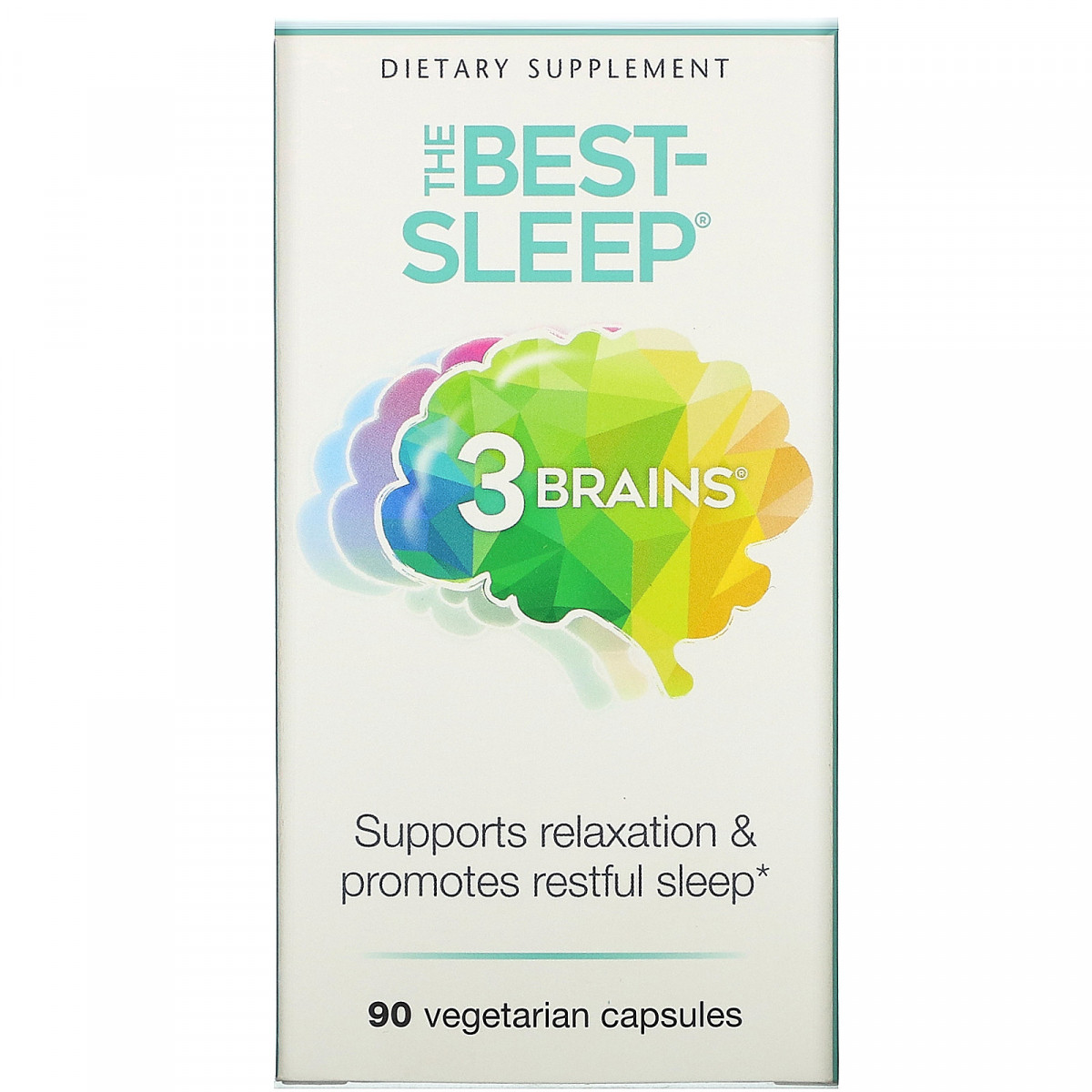 Вітаміни для сну, 3 Brains, The Best-Sleep, Natural Factors, 90 вегетаріанських капсул BX401