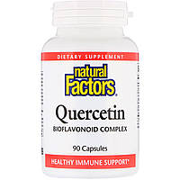 Кверцетин (Quercetin), Natural Factors, 90 капсул