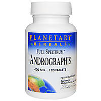 Андографис, (андрогафис), Andrographis, Planetary Herbals, 400 мг, 120 табл.
