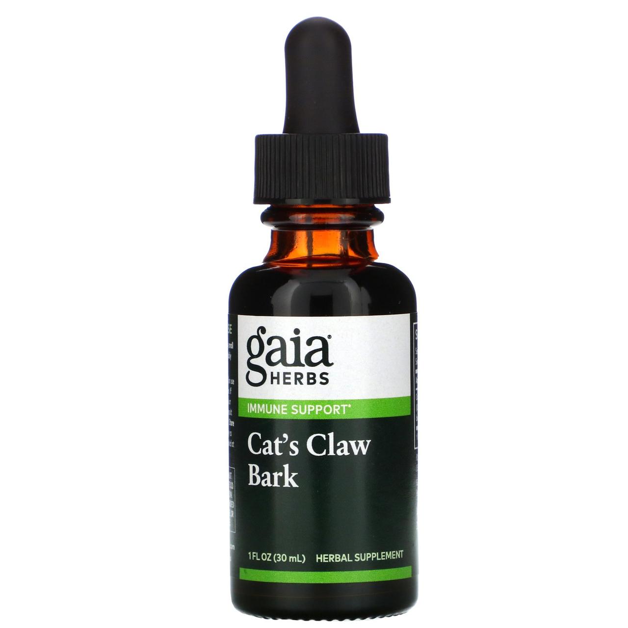 Котячий кіготь (Cat's Claw Bark), Gaia Herbs, 30 мл BX369