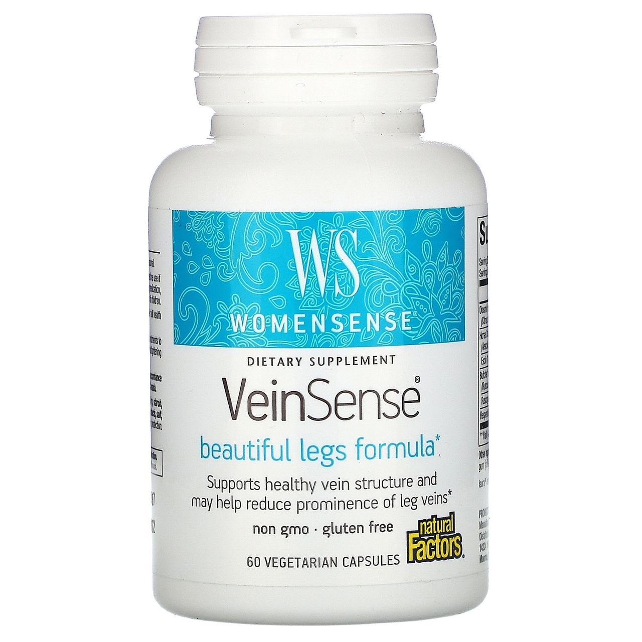 Підтримка вен для жінок, VeinSense, Natural Factors, 60 капсул BX805