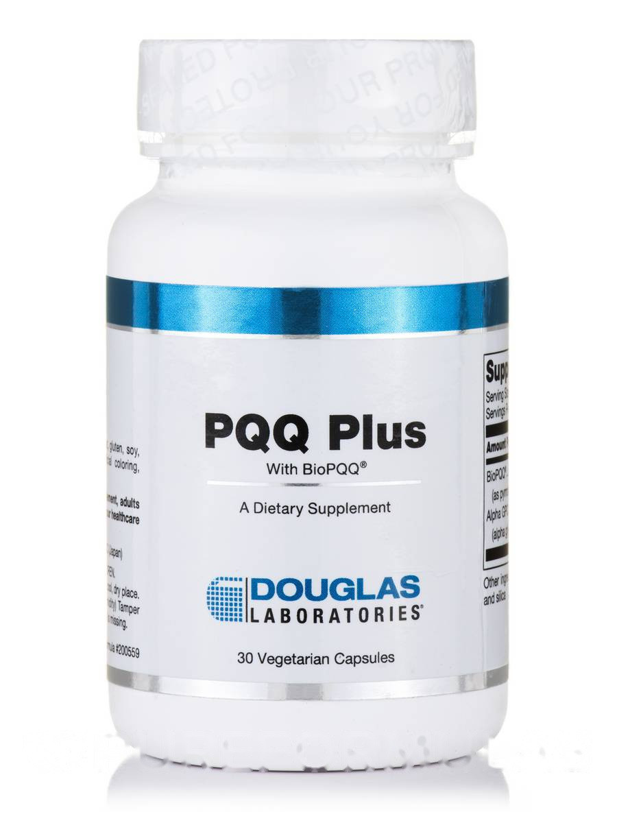 PQQ Плюс з BioPQQ, PQQ Plus with BioPQQ, Douglas Laboratories, 30 вегетаріанських капсул BX360, фото 1