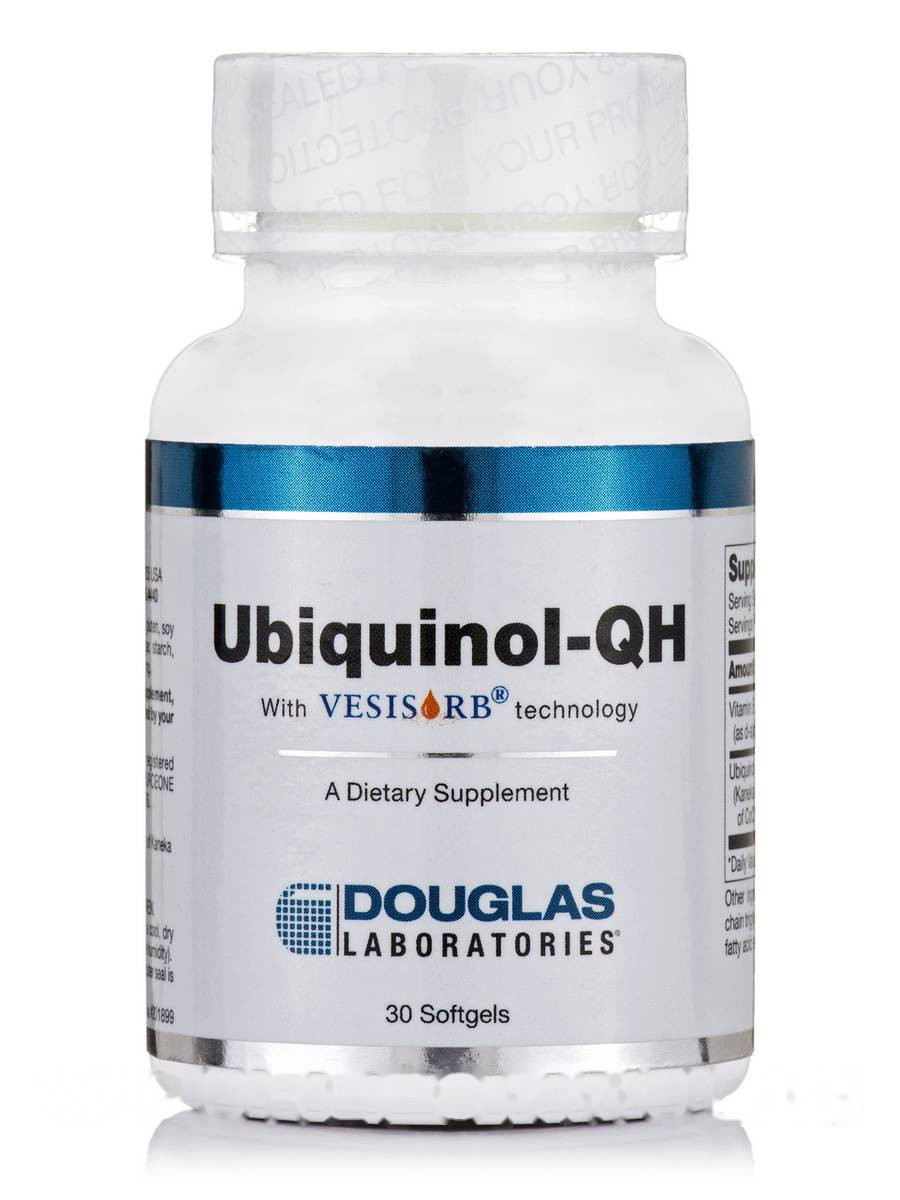 Убіхінол QH з технологією VESIsorb, Douglas Laboratories, Ubiquinol-QH with VESIsorb Technology 30 М'яких BX36, фото 1