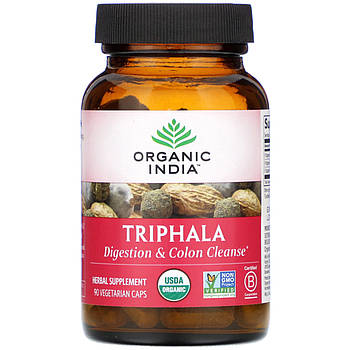 Organic India Triphala, Трифала, 90 рослинних капсул BX496