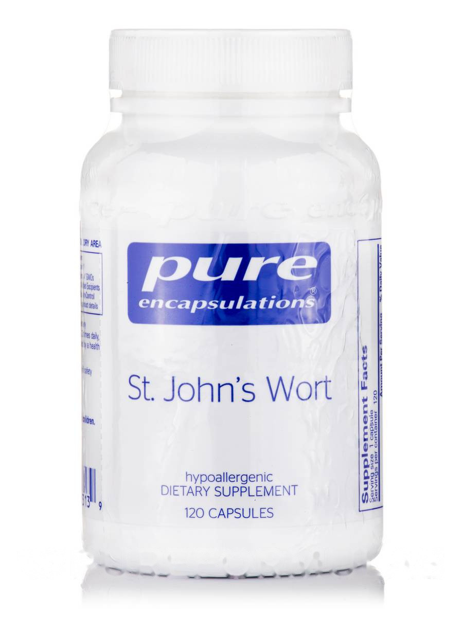 Звіробій, St. John's Wort, Pure Encapsulations, 120 Капсул BX575