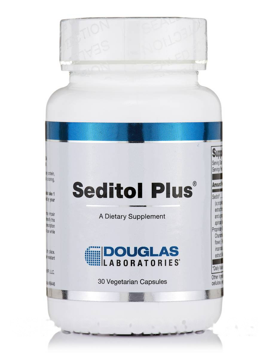 Седитол Плюс, Seditol Plus, Douglas Laboratories, 30 вегетаріанських капсул BX371