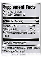 Коензим Q-10 з ліпоєвою кислотою, Coenzyme Q-10 with Lipoic Acid, Douglas Laboratories, 30 капсул BX374, фото 6