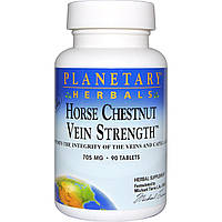 Прочность вен, Vein Strength, Planetary Herbals, 705 мг, 90 таб.
