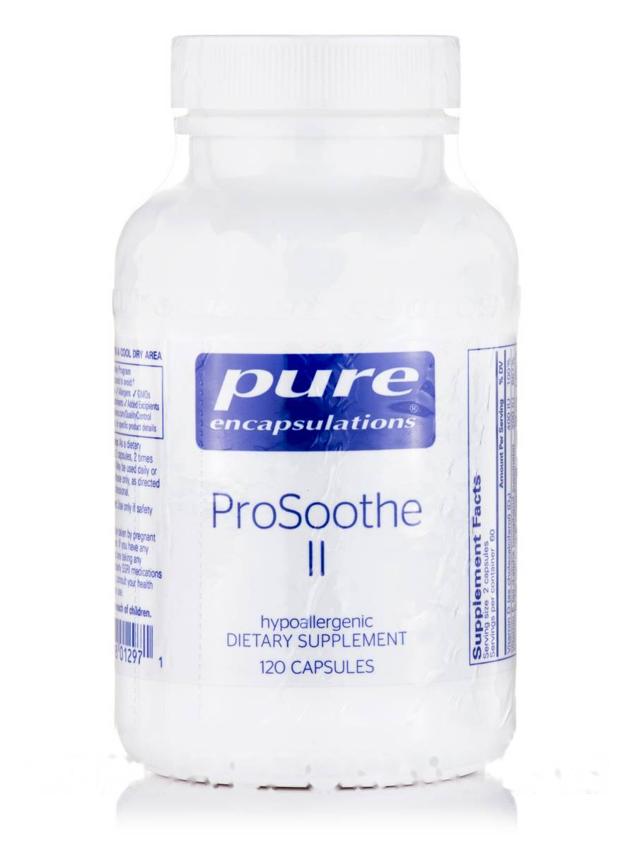 Заспокійливість II, ProSoothe II, Pure Encapsulations, 120 капсул BX596