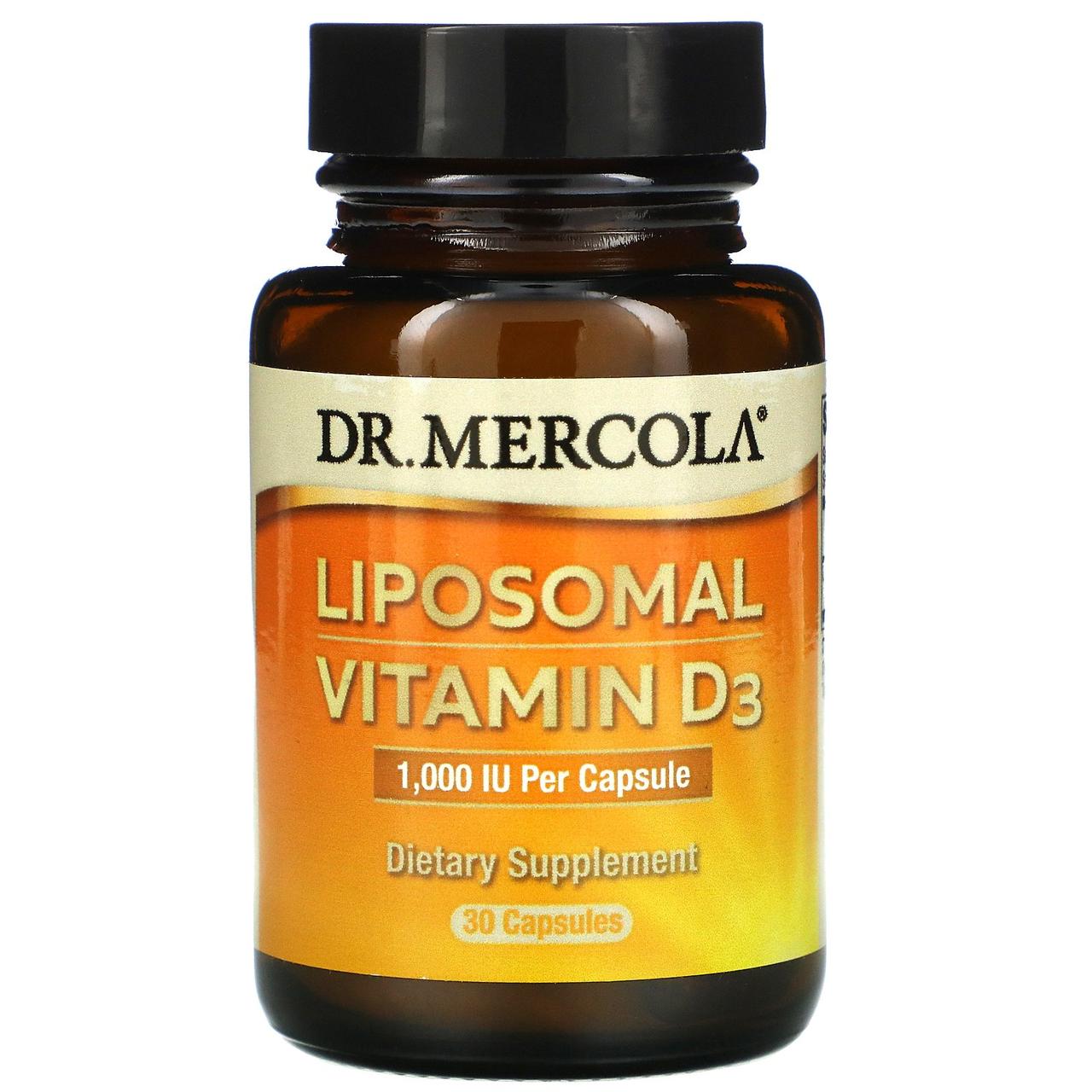 Dr. Mercola, ліпосомальний вітамін D, 1000 МО, 30 капсул BX393