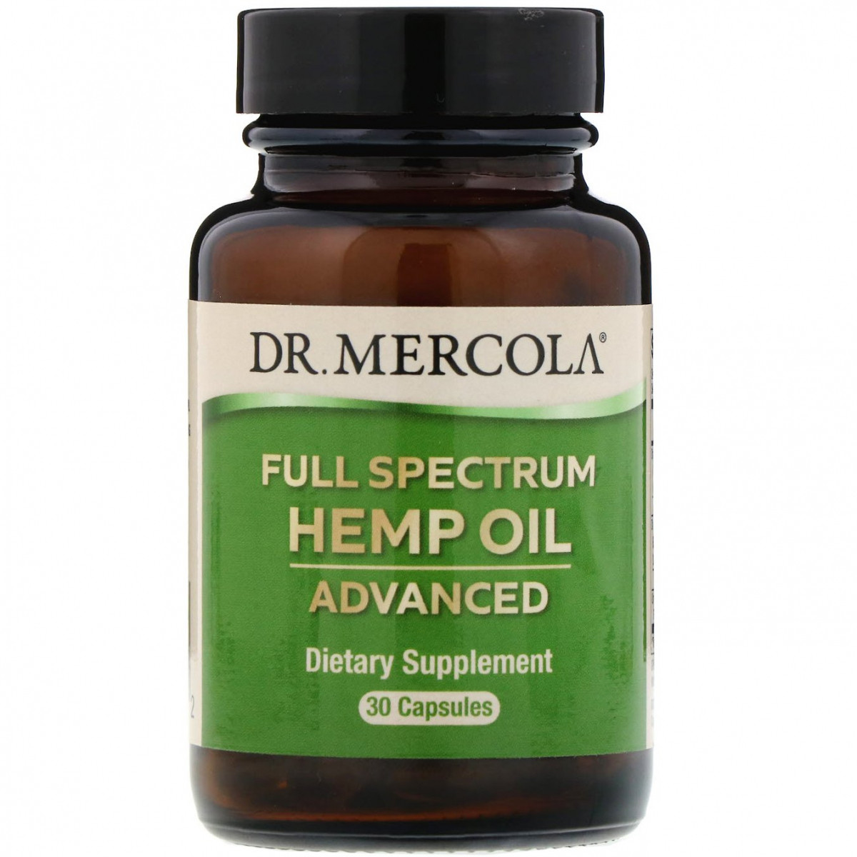 Конопляна олія повного спектра дії, з покращеною рецептурою, Dr. Mercola, 30 капсул BX401