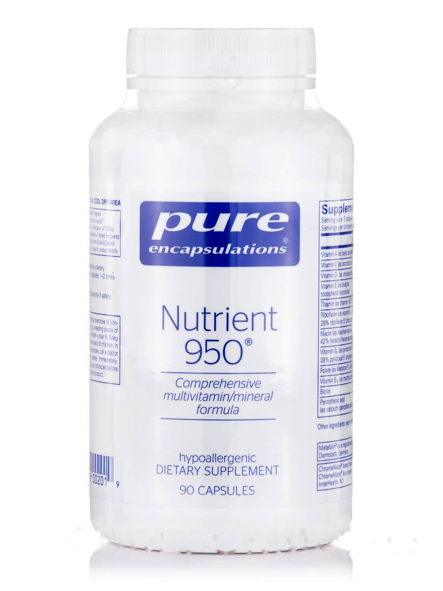 Натрій 950, Nutrient, Pure Encapsulations, 90 капсул BX535, фото 1