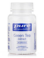 Екстракт зеленого чаю (без кофеїну), Green Tea Extract (decaffeinated), Pure Encapsulations, 120 капсул