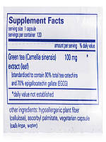 Екстракт зеленого чаю (без кофеїну), Green Tea Extract (decaffeinated), Pure Encapsulations, 120 капсул BX623, фото 6