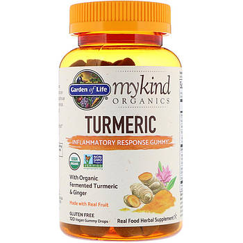 Garden of Life, Garden of Life, MyKind Organics, Turmeric, 120 Vegan Gummy Drops BX465