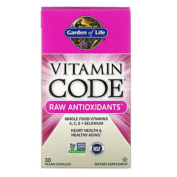 Сирі Вітаміни, антиоксиданти, Vitamin Code, Garden of Life, 30 кап. BX740