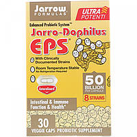 Ультра-Потент, Jarro-Dophilus EPS, Ultra Potent, Jarrow Formulas, 50 миллиардов, 30 вегетариансих капсул