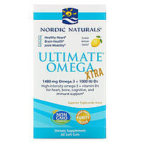 Экстра Омега-3, Nordic Naturals, 1000 мг, 60 кап.