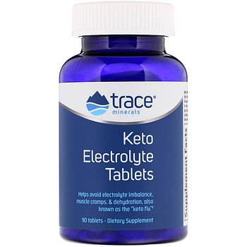 Trace Minerals Research, Keto Electrolyte Tablets, 90 Tablets BX608