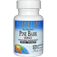 Planetary Herbals, Екстракт кори сосни повного спектра дії, 150 мг, 60 таблеток