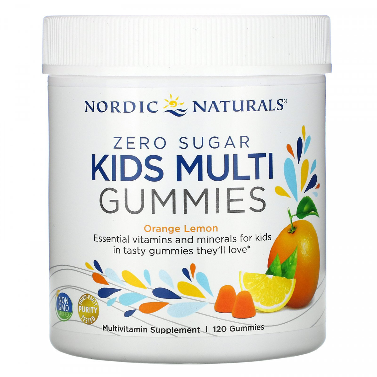 Дитячі жувальні мультивітаміни, апельсин + лимон, без цукру, Zero Sugar, Kids Multi Gummies, Orange BX642