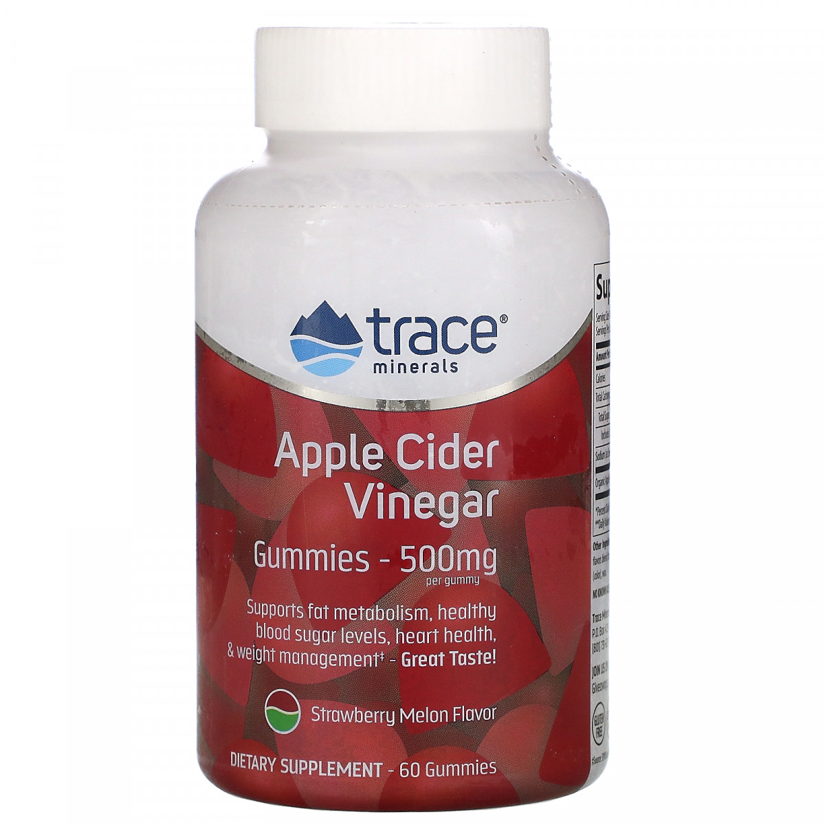 Жувальні цукерки з яблучним оцтом, зі смаком полуниці та дині, Apple Cider Vinegar Gummies, Strawberry BX6
