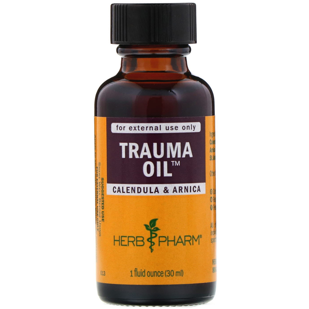 Herb Pharm, Олія проти травм, календула й арніку, 1 рідка унція (30 мл) BX850