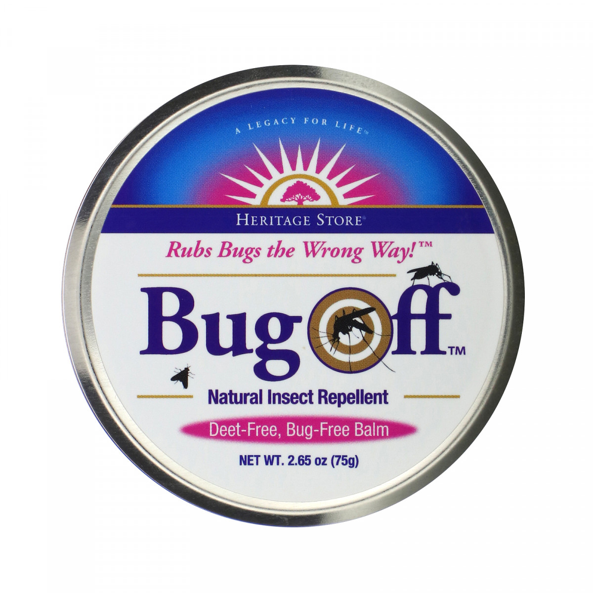 Натуральний репелент від комах, Bug Off, Natural Insect Repellent, Heritage Store, 75 г BX861