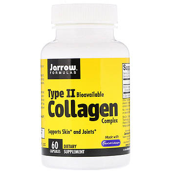 Колаген комплекс II типу, Type II Collagen, Jarrow Formula, 500 мг, 60 кап