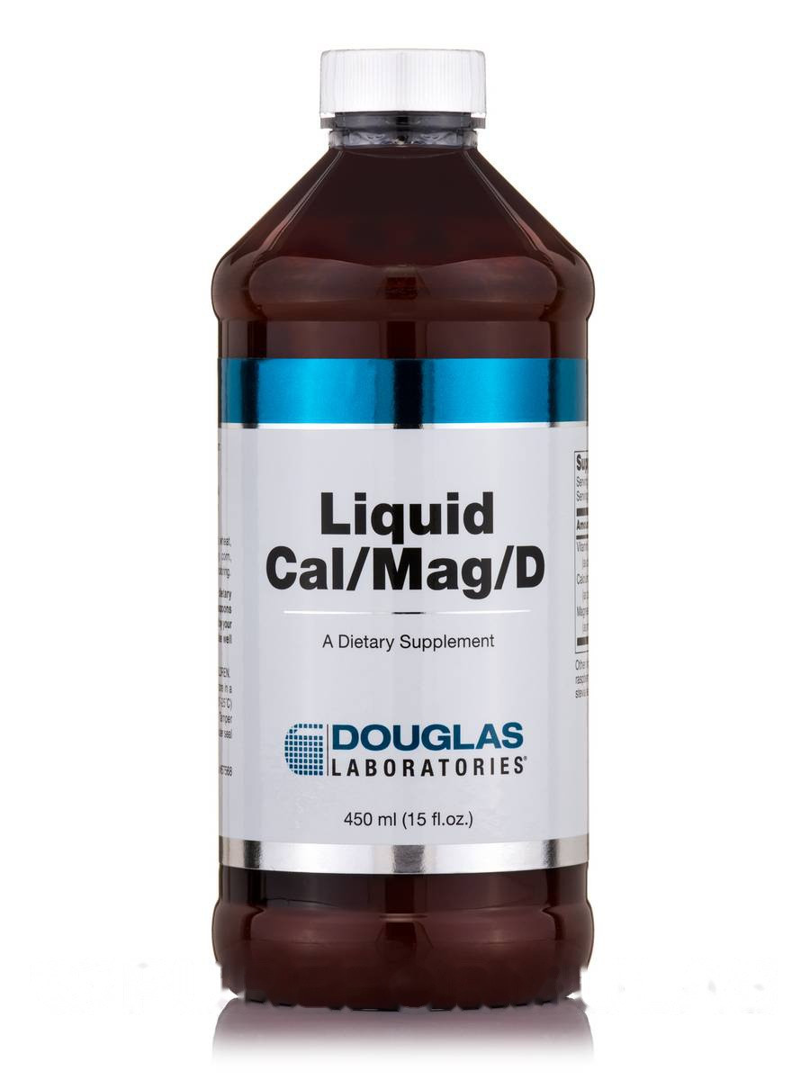 Рідина Кальцій/Магній/Вітамін Д, Liquid Cal/Mag/D, Douglas Laboratories, 15ф. Рідка ун (450 мл) BX673, фото 1