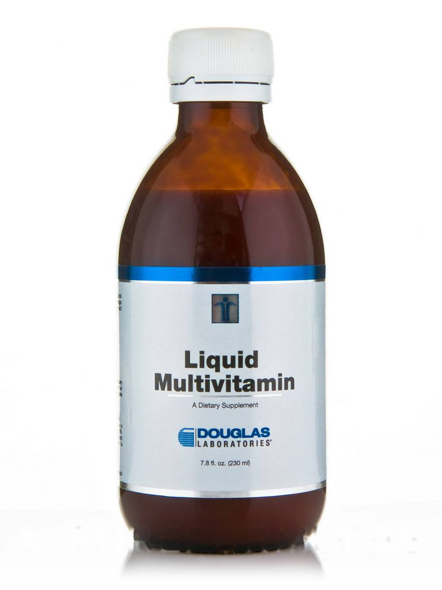 Рідкий мультивітамін, 7.8 (230 мл), Liquid Multivitamin, Douglas Laboratories, BX674, фото 1
