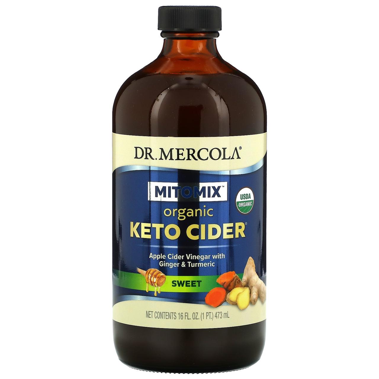 Dr. Mercola, Органічний яблучний оцет, солодкий, 16 унцій (473 мл) BX679
