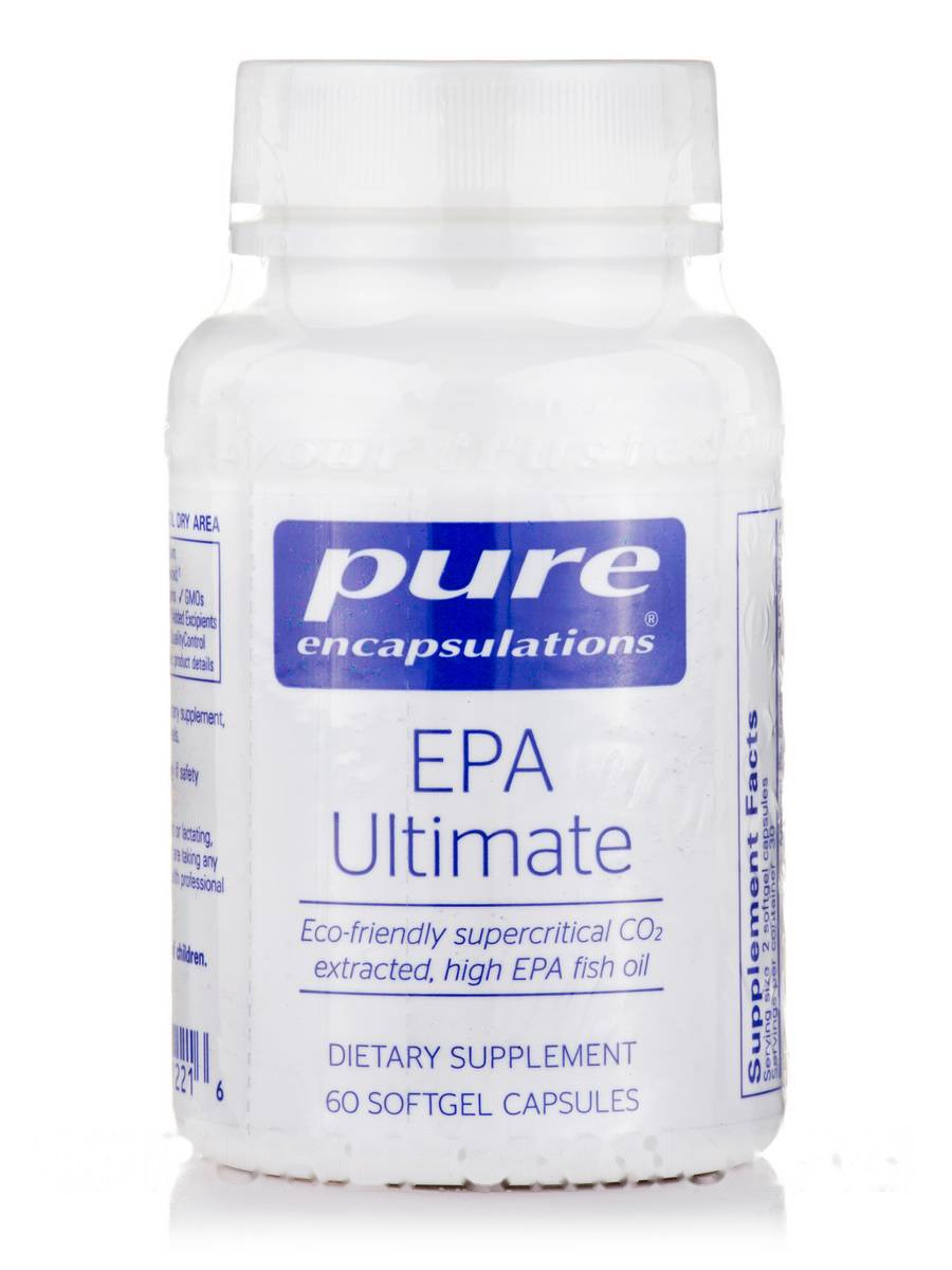 ЕПА Основна, EPA Ultimate, Pure Encapsulations, 60 капсул BX120