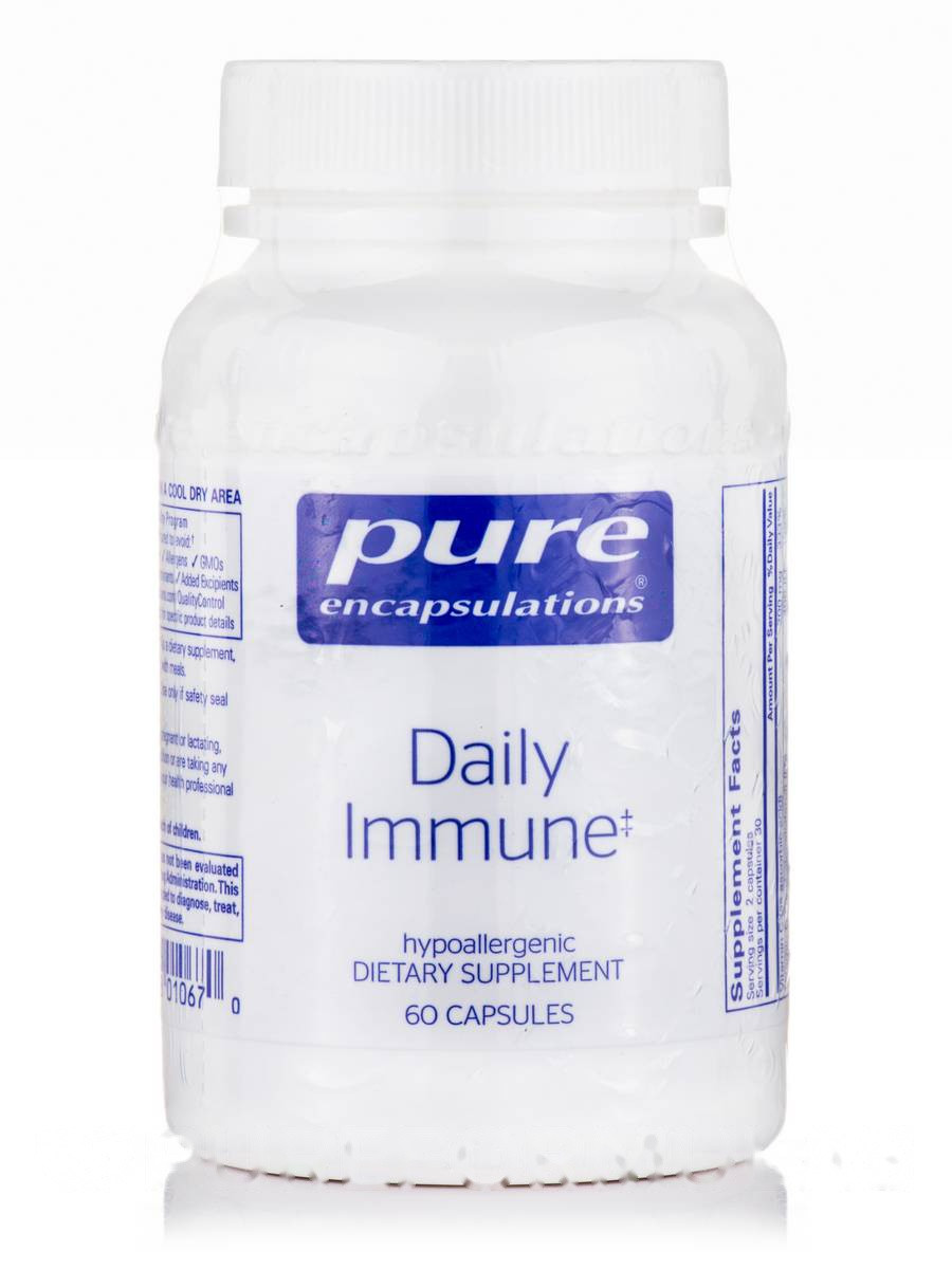 Щоденна імунна система, Daily Immune, Pure Encapsulations, 60 капсул BX129