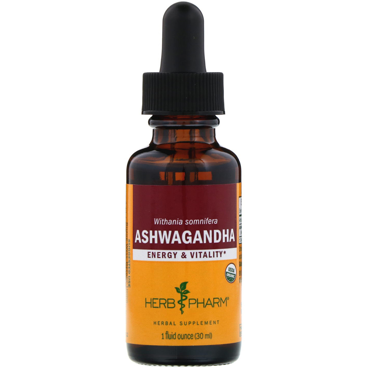 Ашваганда, Ashwagandha, Herb Pharm, 29,6 мл BX022