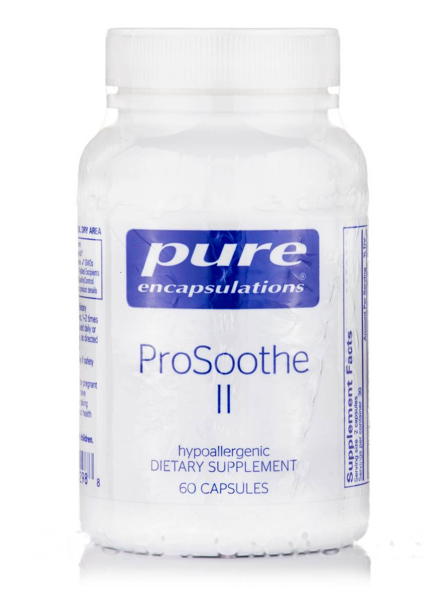 Заспокійливість II, ProSoothe II, Pure Encapsulations, 60 капсул BX152