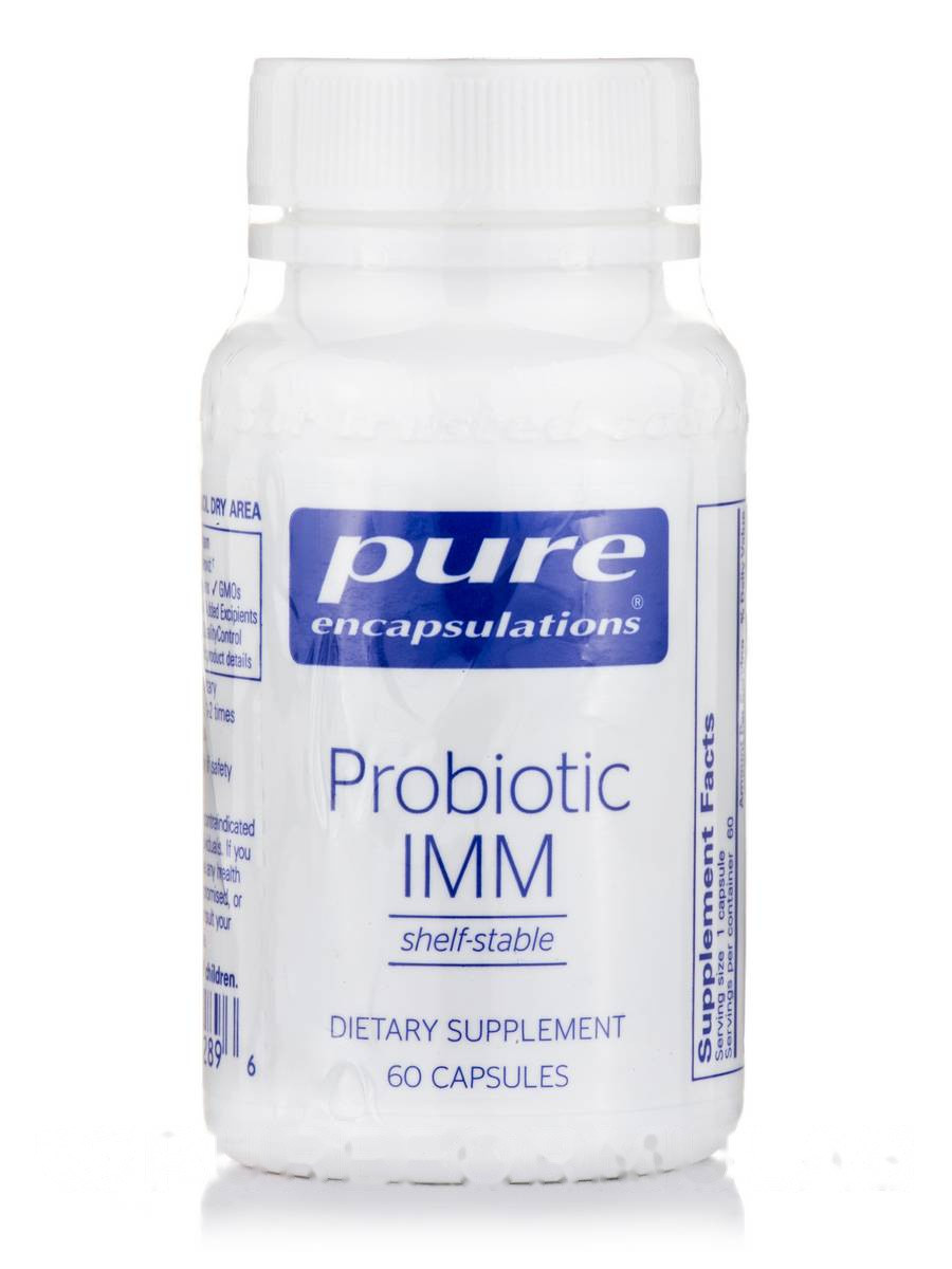 Пробиотик ИMM, Probiotic IMM, Pure Encapsulations, 60 капсул BX162