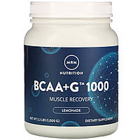 BCAA + L-глутамин 1000, BCAA + G 1000, MRM, 1000 г