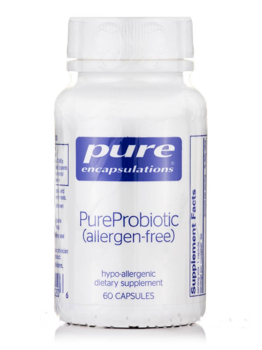 Чистий пробіотичний алерген, PureProbiotic Allergen Free, Pure Encapsulations, 60 капсул BX173, фото 1
