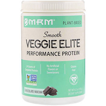 MRM, Smooth Veggie Elite Performance Protein, Chocolate Mocha, 6.5 oz (185 g) BX029