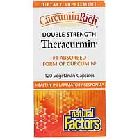 Natural Factors, CurcuminRich, Double Strength Theracurmin, 120 Vegetarian Capsules