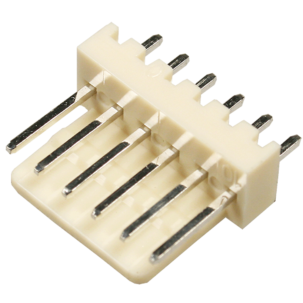 Роз'єм WH-6 вилка на плату крок 2,54 мм, фото 1