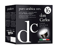 Кофе в капсулах Carraro don Carlos Puro Arabica 100% Dolce Gusto 16 шт