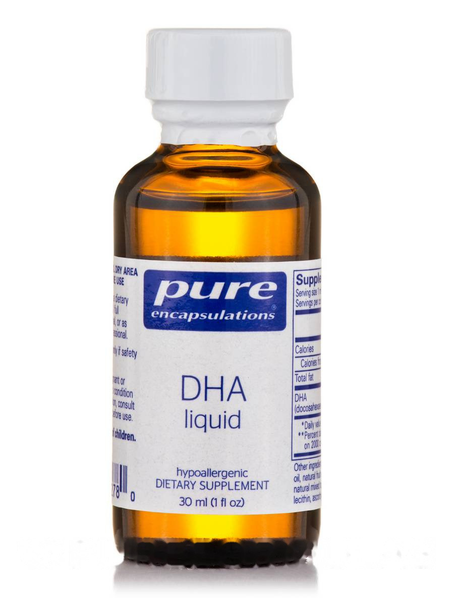 Жидкость DHA, DHA Liquid, Pure Encapsulations, 1 л. Ун (30 мл) BX182, фото 1