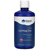 Жидкий кальций, магний, цинк, Cal/Mag/Zinc, Trace Minerals Research, 946 мл.