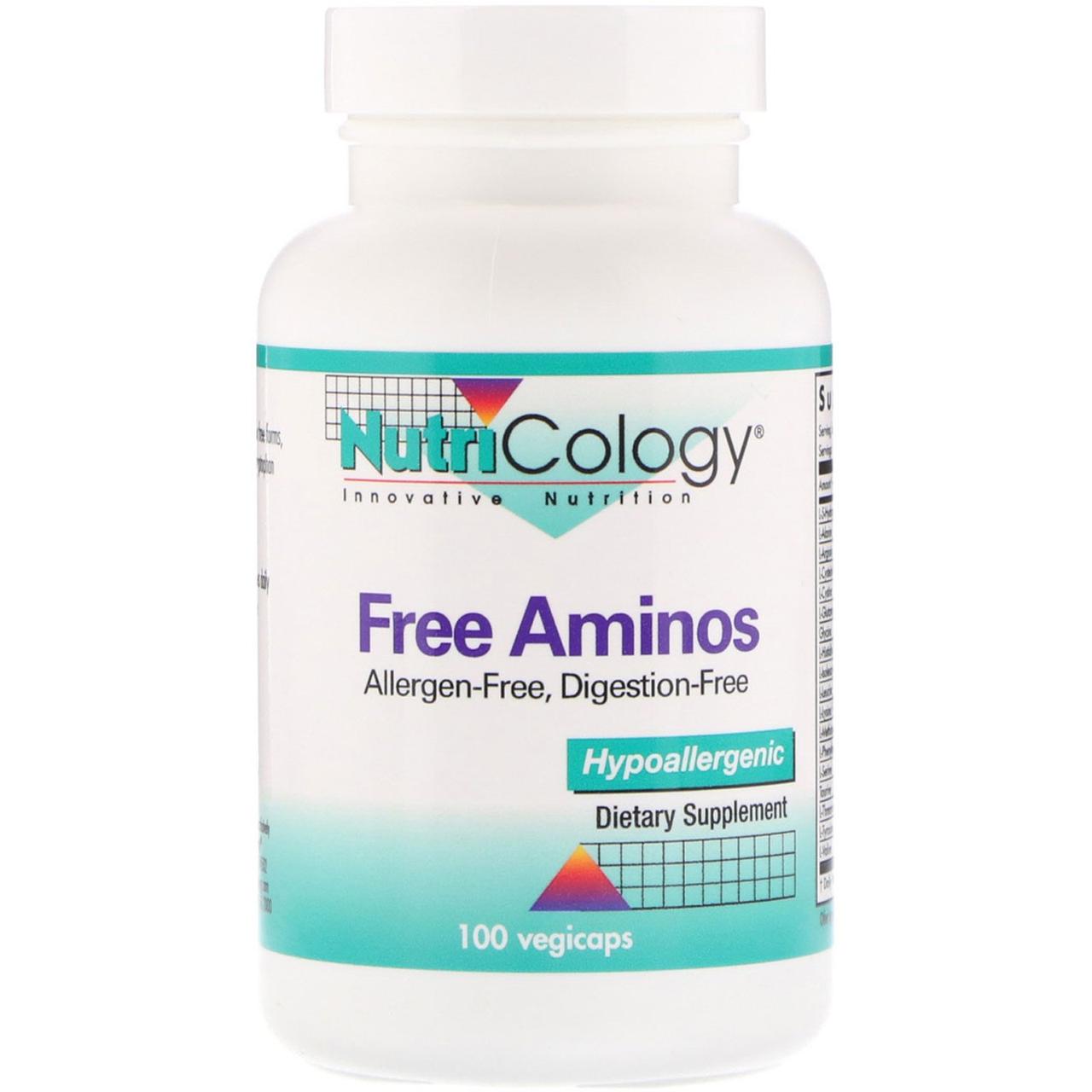 Nutricology, Амінокислоти вільної форми, 100 капсул BX505