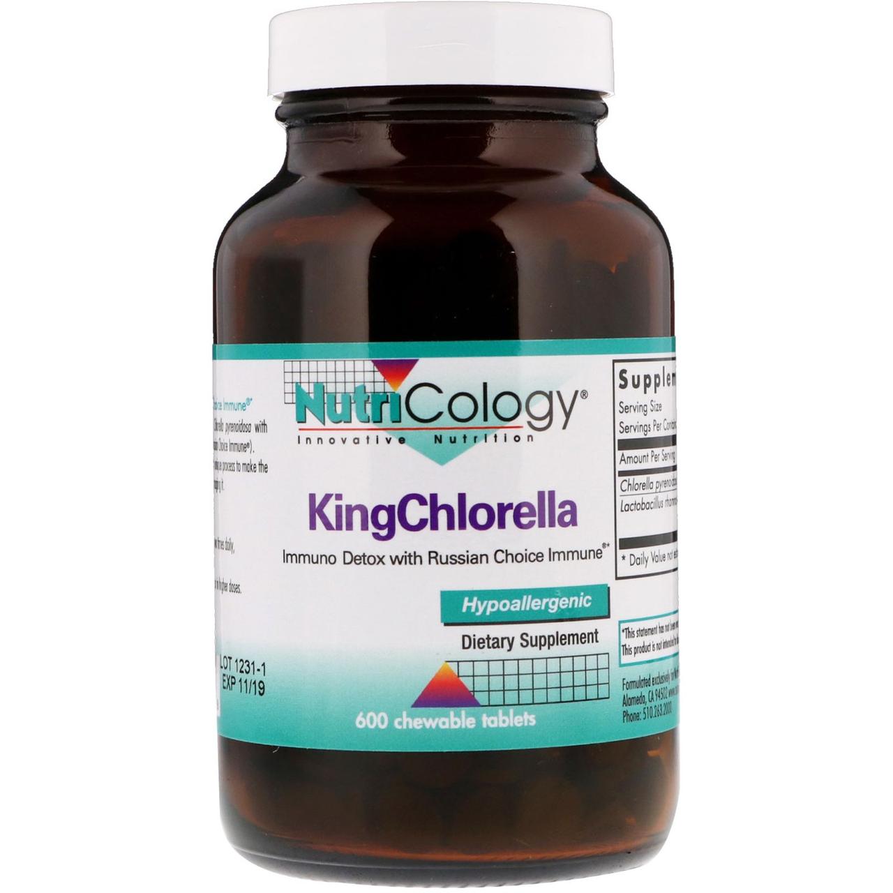 Хлорела (King Chlorella), Nutricology, 600 таблеток BX513