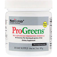 Nutricology, ProGreens, with Advanced Probiotic Formula, 10 Day Supply, 3 oz (85 g)