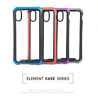 Чехол ArmorStandart Element Case для iPhone XS Max Transparent Clear Black/Blue (ARM53422)