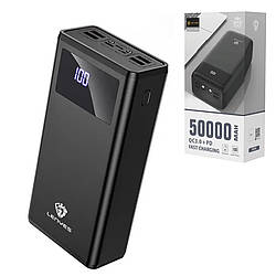 Power bank 50000 mAh LENYES Повербанк зарядка для телефону швидкий зарядний пристрій 4 USB Type-C Lightning